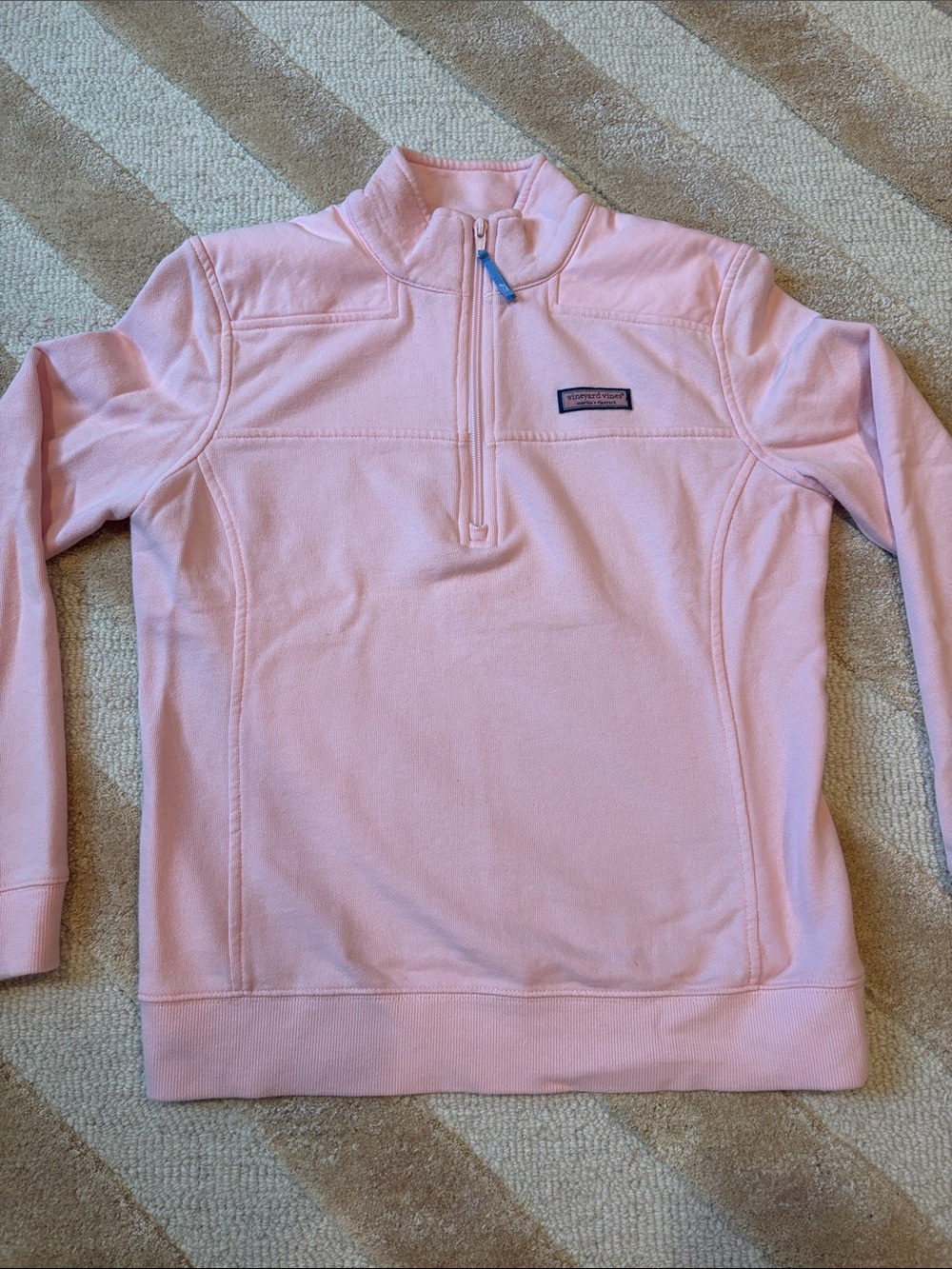 Vineyard Vines Women’s Light Pink Quarter-Zip Pullover